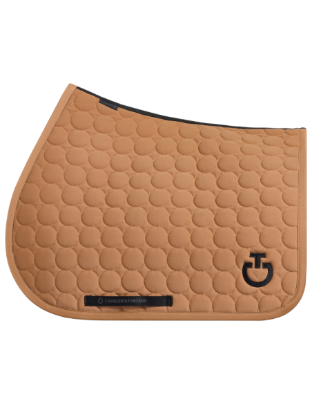 Tapis De Selle Cavalleria Toscana Circle Quilted Jumping  CUIVRE