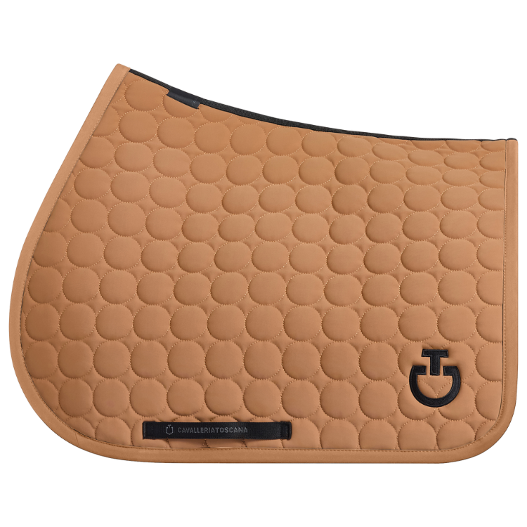 Tapis De Selle Cavalleria Toscana Circle Quilted Jumping  CUIVRE
