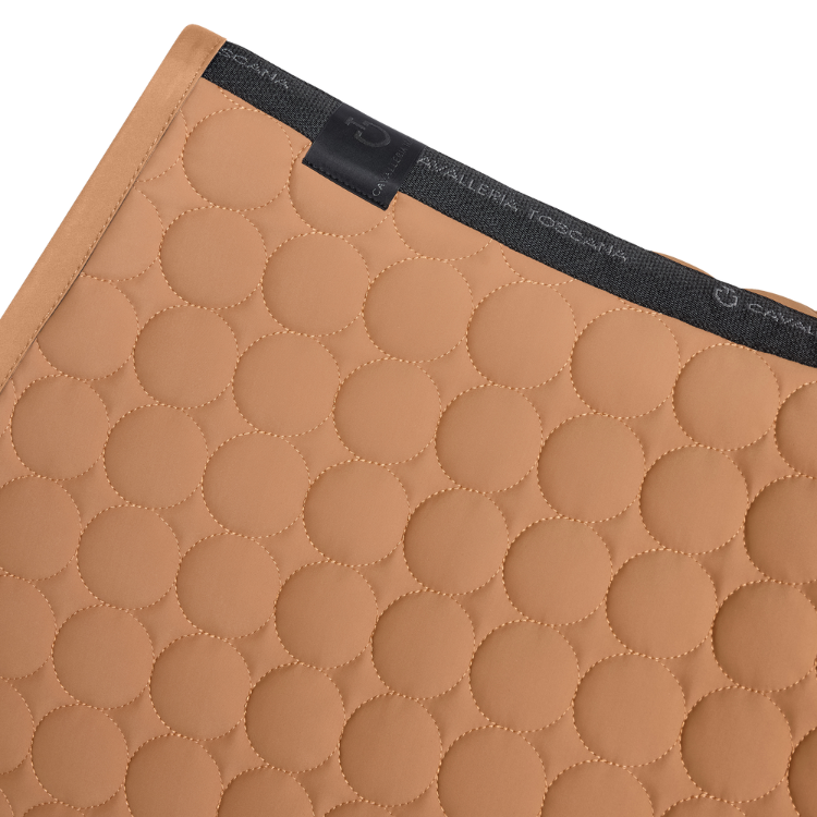 Tapis De Selle Cavalleria Toscana Circle Quilted Jumping  CUIVRE