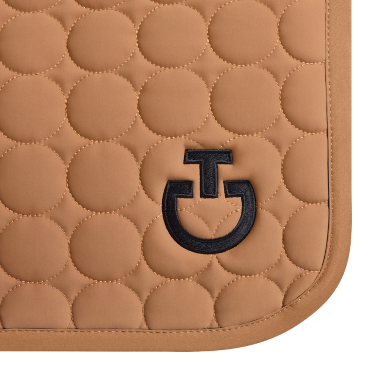 Tapis De Selle Cavalleria Toscana Circle Quilted Jumping  CUIVRE
