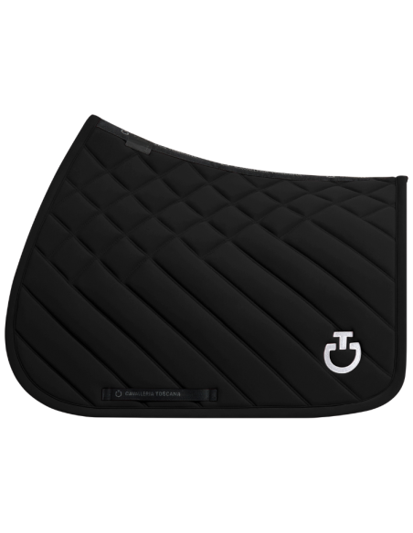 Tapis De Selle Cavalleria Toscana Diamond & Lines Quilted Jumping NOIR