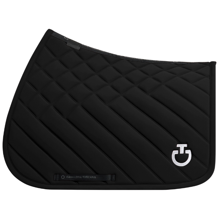 Tapis De Selle Cavalleria Toscana Diamond & Lines Quilted Jumping NOIR
