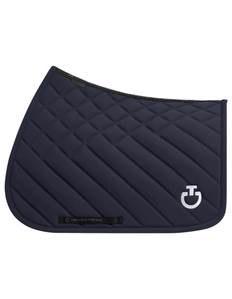 Tapis De Selle Cavalleria Toscana Diamond & Lines Quilted Jumping MARINE