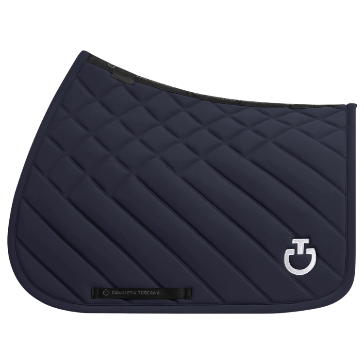Tapis De Selle Cavalleria Toscana Diamond & Lines Quilted Jumping MARINE