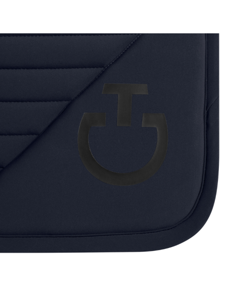 Tapis De Selle Cavalleria Toscana Logo Print Jersey Jumping MARINE