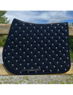 Tapis De Selle Cavalleria Toscana Embroidery Quilted Jumping NOIR