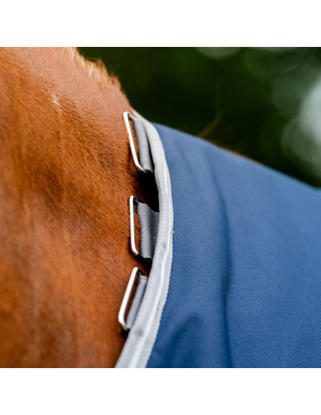 Couverture D'extérieur Horseware Amigo Bravo 12 Plus 0g MARINE/GRIS ORAGE/ARGENT
