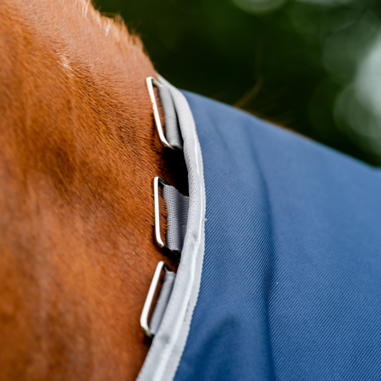 Couverture D'extérieur Horseware Amigo Bravo 12 Plus 0g MARINE/GRIS ORAGE/ARGENT