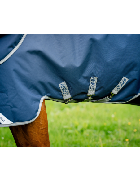 Couverture D'extérieur Horseware Amigo Bravo 12 Plus 0g MARINE/GRIS ORAGE/ARGENT