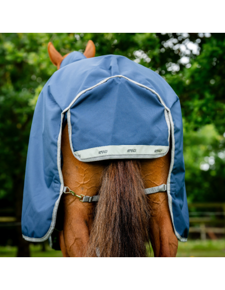 Couverture D'extérieur Horseware Amigo Bravo 12 Plus 0g MARINE/GRIS ORAGE/ARGENT