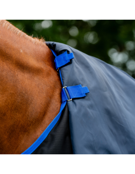Couverture D'extérieur Horseware Amigo Ripstop Plus Turnout 0gr NOIR/BLEU CLASSIC