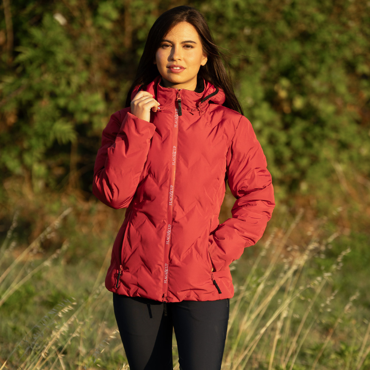 Doudoune Flags & Cup Imperméable Napasoq ROUGE SALSA