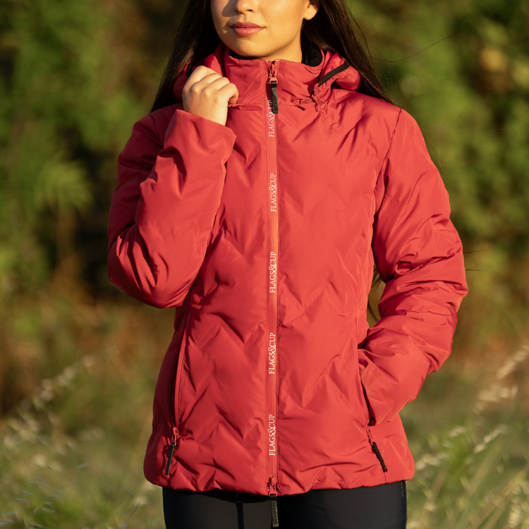 Doudoune Flags & Cup Imperméable Napasoq ROUGE SALSA