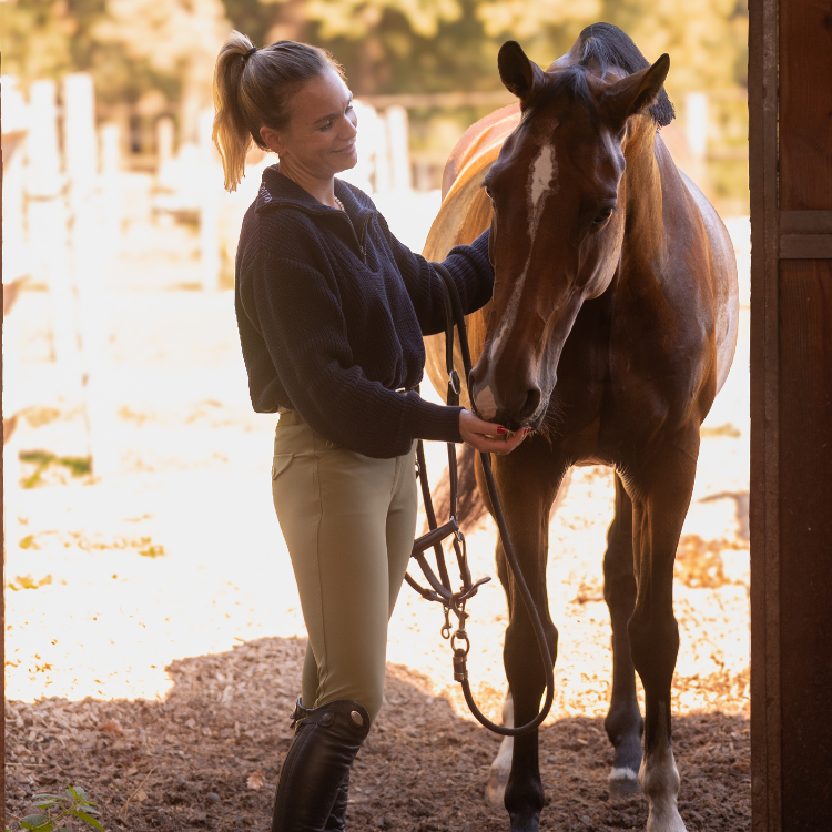 Pantalon d'équitation Optitro Ilma KAKI