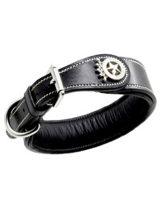 Collier Silver Crown Carlotta noir