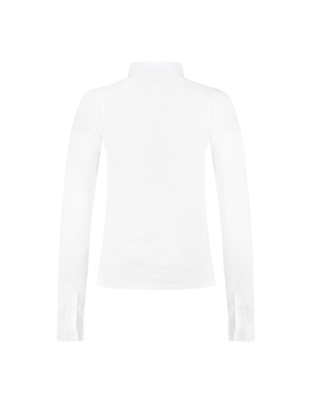 Chemise De Concours Kentucky Tirette Pailletée Manches Longues Femme BLANC