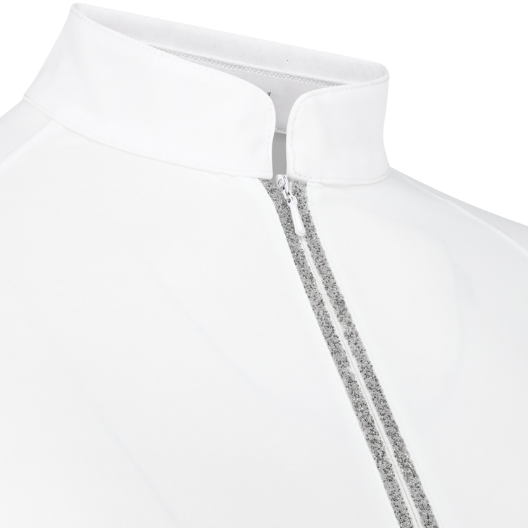 Chemise De Concours Kentucky Tirette Pailletée Manches Longues Femme BLANC