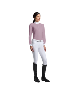 Polo Cavalleria Toscana Perforated L/S LILAS