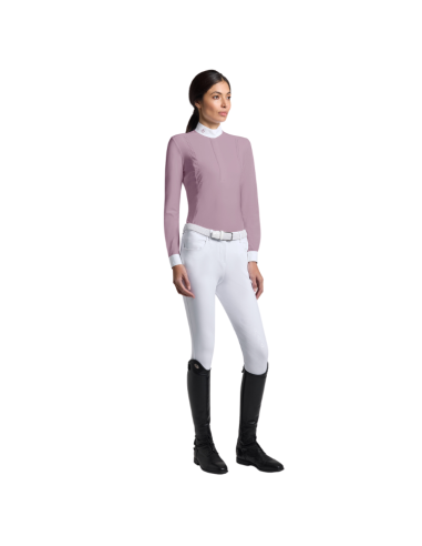 Polo Cavalleria Toscana Perforated L/S LILAS