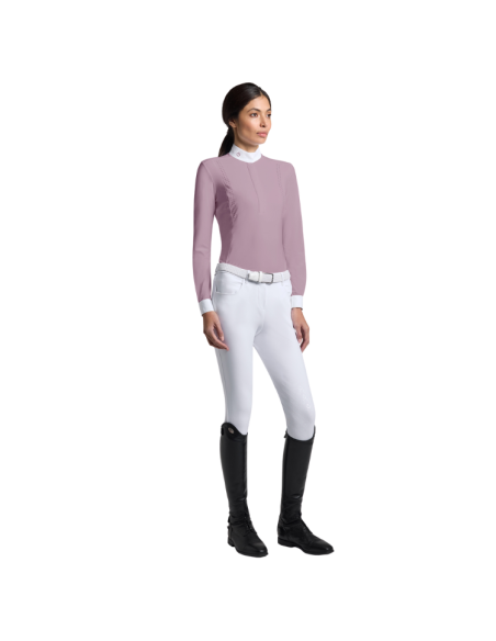 Polo Cavalleria Toscana Perforated L/S LILAS