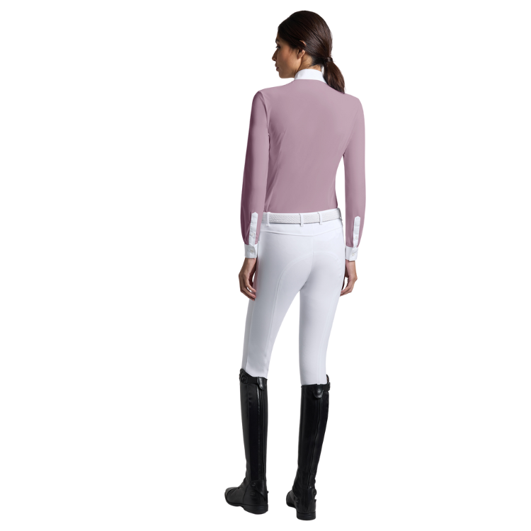 Polo Cavalleria Toscana Perforated L/S LILAS