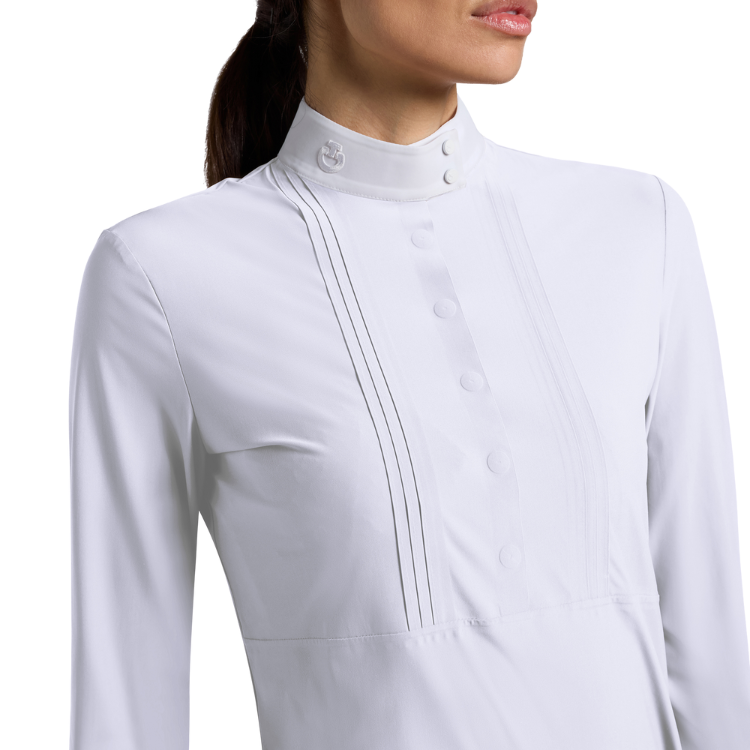 Polo Cavalleria Toscana Heat Sealed Bib BLANC