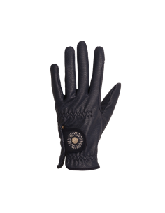 Gants d'Equitation Kentucky Avec Grip Et Paillettes MARINE