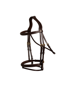 Bridle Dy'on Combined noseband with gold buckle 2