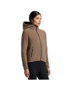 Sweat Zip Cavalleria Toscana Fleece NOISETTE