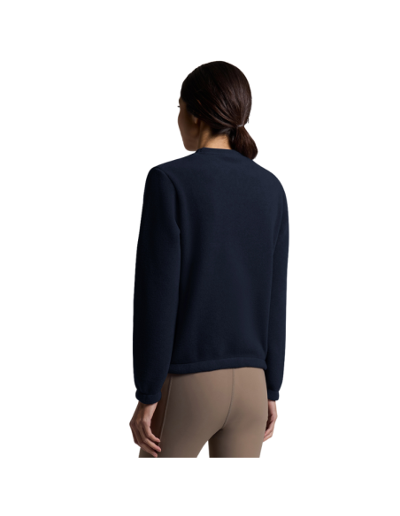 Pull Cavalleria Toscana Fleece Crew Neck MARINE
