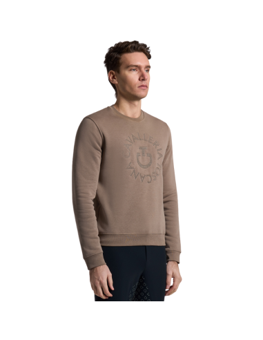 Pull Cavalleria Toscana Orbit Crew Neck Cotton NOISETTE