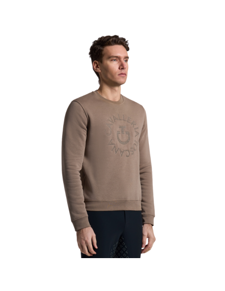 Pull Cavalleria Toscana Orbit Crew Neck Cotton NOISETTE