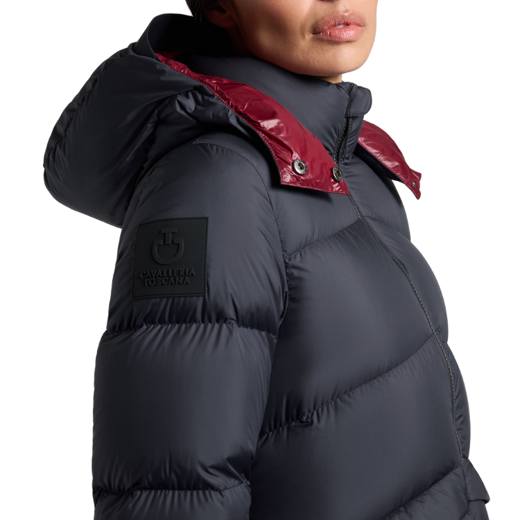 Veste Bombardier Femme Marine Cavalleria Toscana – Taille XS, Coupe Ajustée