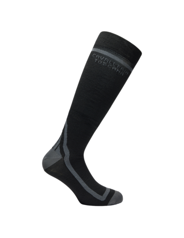 Chaussettes Cavalleria Toscana Wool NOIR/GRIS CLAIR
