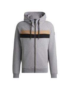 Sweat Zippé Hugo Boss River GRIS MELANGE