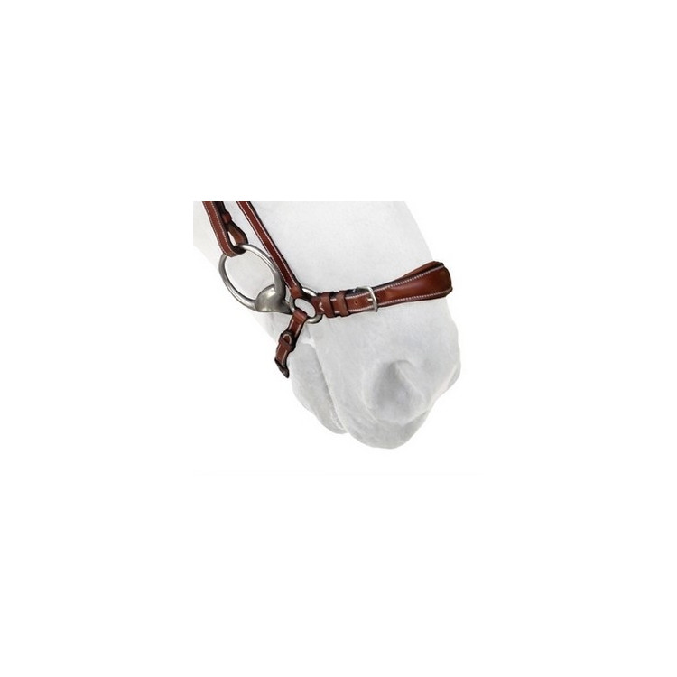 Muserolle allemande Silver Crown cognac