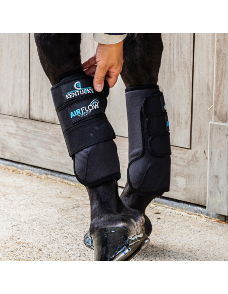 Guêtres de Cross Kentucky 3D Air Flow Skin-Friendly Antérieurs noir