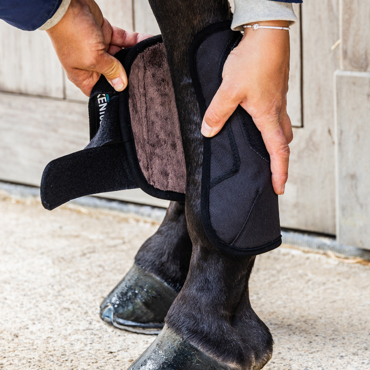 Guêtres de Cross Kentucky 3D Air Flow Skin-Friendly Antérieurs noir