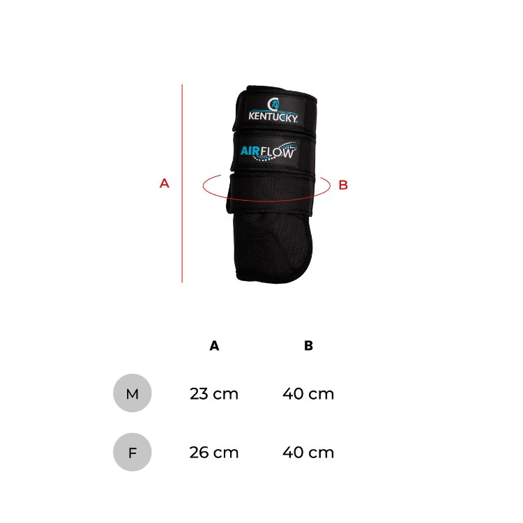 Guêtres de Cross Kentucky 3D Air Flow Skin-Friendly Antérieurs taille