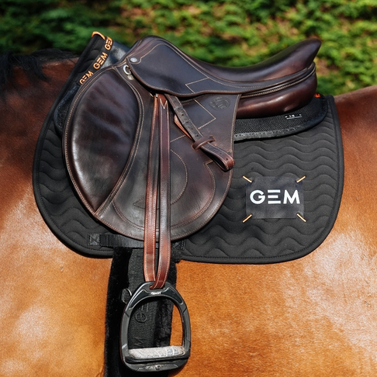 Tapis De Selle GEM Touc Touc Obstacle Noir