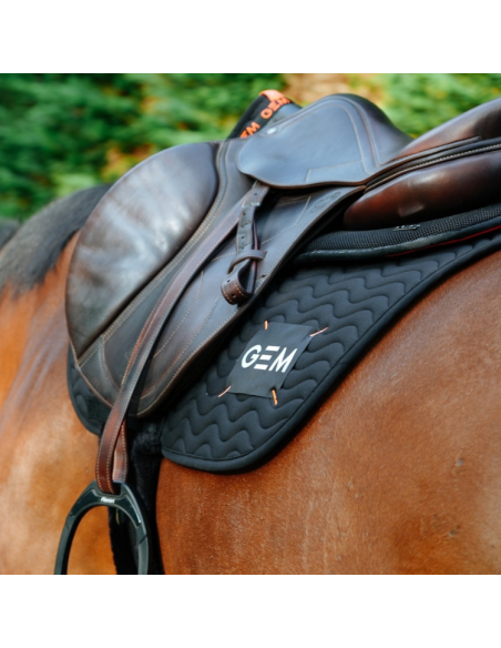 Tapis De Selle GEM Touc Touc Obstacle Noir