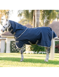 Couverture D'extérieur Horseware Amigo Plus Turnout Pony 1200D NOIR/GRIS ORAGE/ARGENT 2