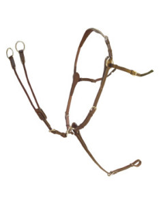 Collier de chasse Silver Crown 3 Points cognac