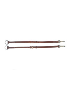 Fourche de martingale Silver Crown cuir cognac