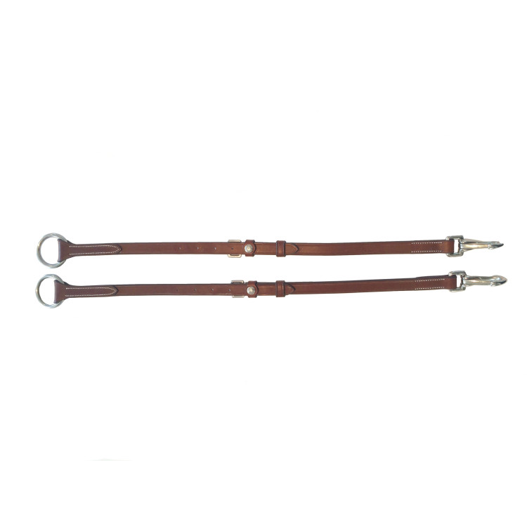 Fourche de martingale Silver Crown cuir cognac