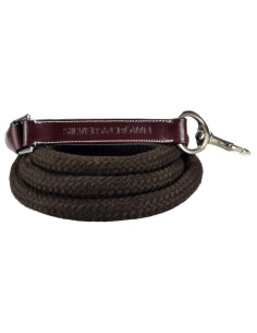 Longe Silver Crown Corde/Cuir châtaigne