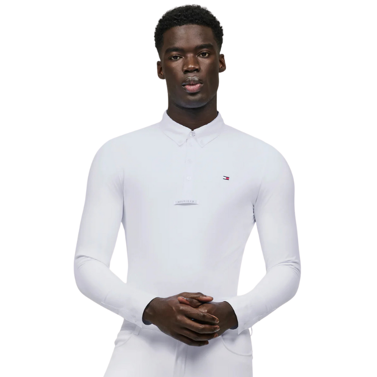 Polo De Concours Tommy Equestrian Eaton OPTIC WHITE