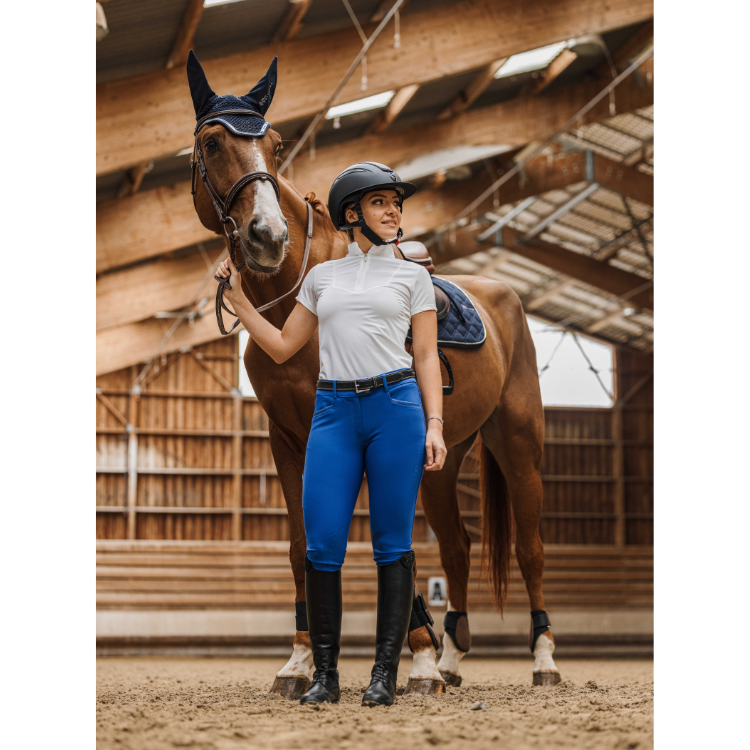 Haut D'équitation IceFil Tailored Sportsman - Femme XXS - Bleu Sarcelle - Occasion