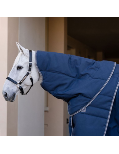 Couvre Cou Horseware Rambo Optimo Stable 200grs MARINE/GRIS ORAGE/ARGENT