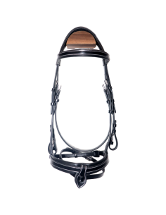 Bridon Canter Plat Doublé Donatello NOIR